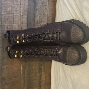 Michael kors Bryce Leather Combat Boots 7